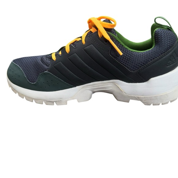 Adidas GSG Trail Running Shoes Men's Size 8 Gray Green Orange - Picture 3 of 8